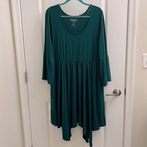 Torrid Green Bell-Sleeve Dress